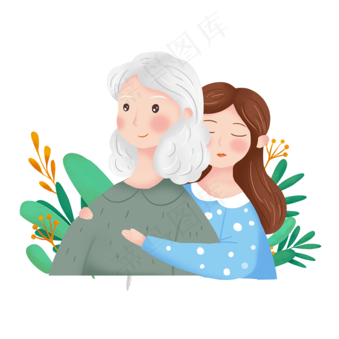 母亲节拥抱场景
