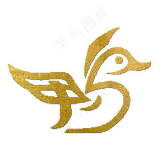 鸭金色象形字