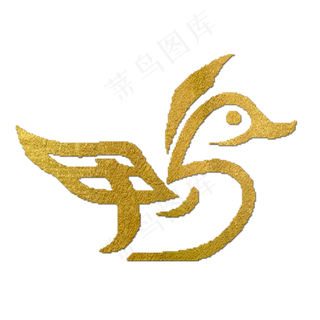 鸭金色象形字