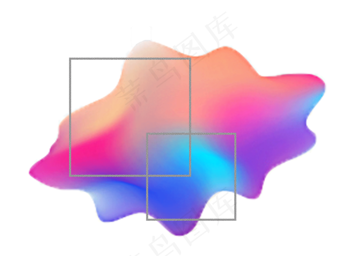 流体渐变装饰素材