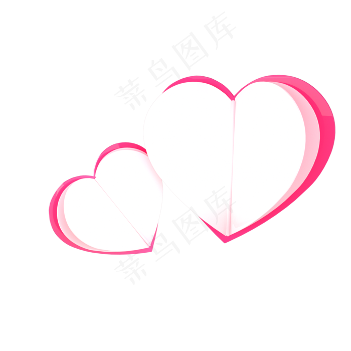 妇女节情人节爱心装饰,免抠元素