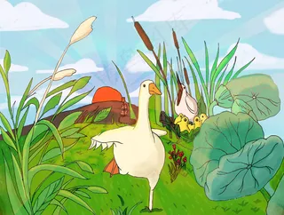 夏天绿色自然风光景物