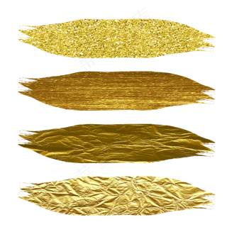 彩色金粉笔刷集合