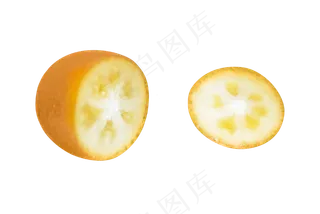 新鲜美味水果黄色金桔