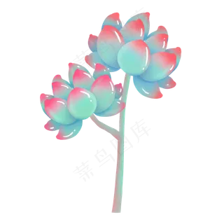 淡雅仿真植物清新多肉,免抠元素