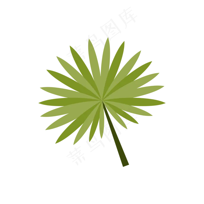 热带植物叶片绿植矢量图PNG图(2000X2000(DPI:300))ai矢量模版下载