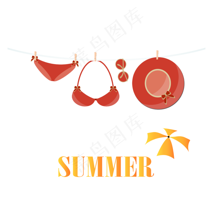hello夏天矢量素材(550X550)eps,ai矢量模版下载