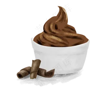 暑假夏日夏季巧克力冰淇淋