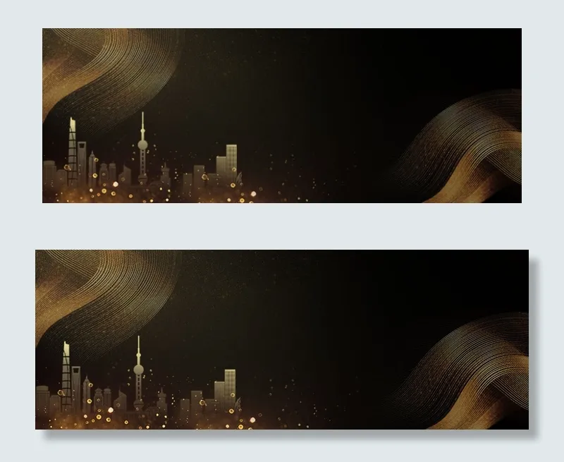 2019企业年会黑金banner(1920*700px 	       )psd模版下载