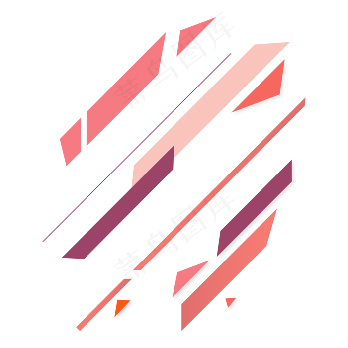 618商务科技渐变几何装饰矢量