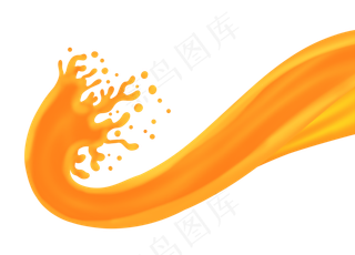 液体果汁飞溅效果仿真免抠png