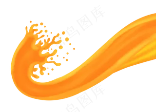液体果汁飞溅效果仿真免抠png