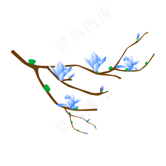 矢量免扣卡通兰花(4167*4167px 300 dpi )ai矢量模版下载