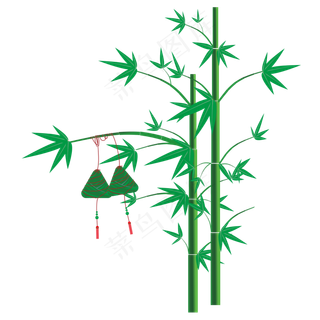 端午节粽子竹子竹叶绿色