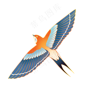 中国风国潮鸟类燕子