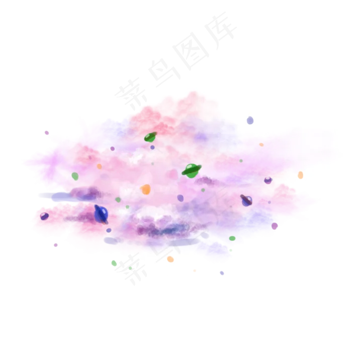 星云水彩手绘(2362X2362)