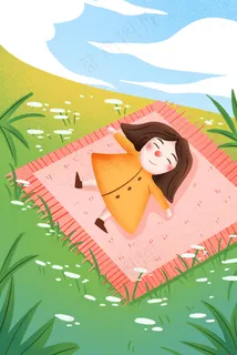 小清新春天春困睡觉 小清新春天春困睡觉