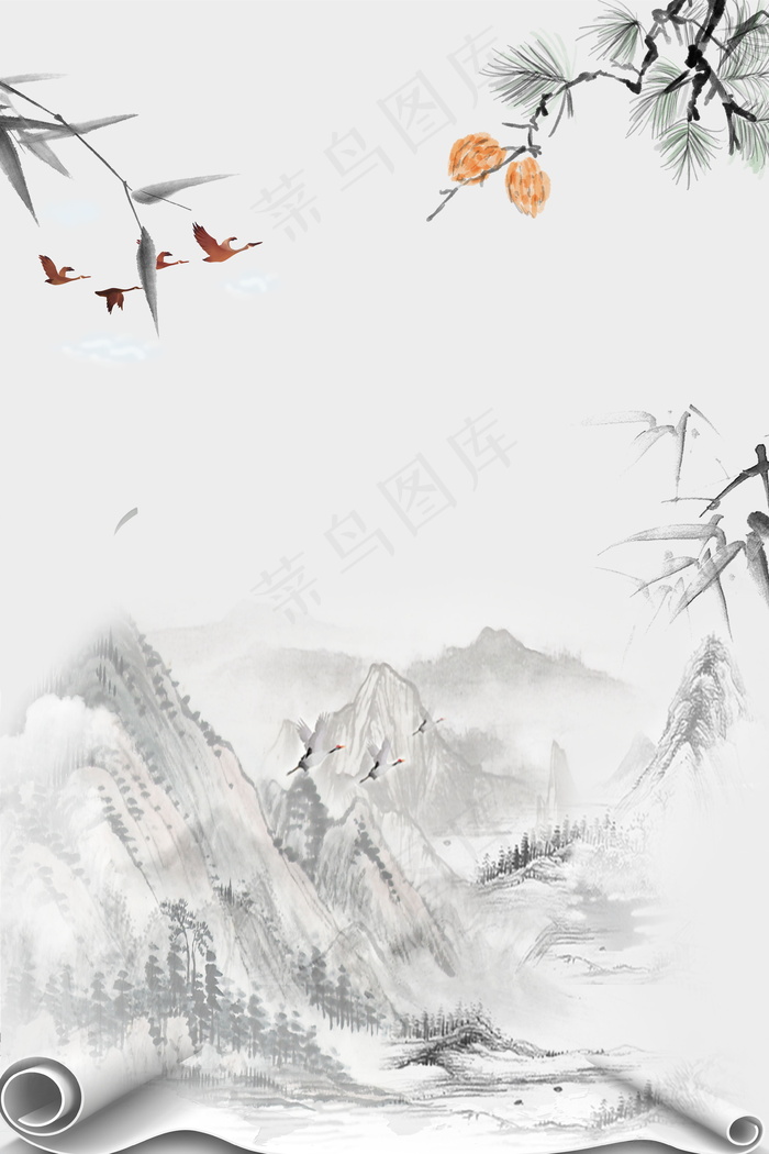 教育灰色文艺海报banner背景