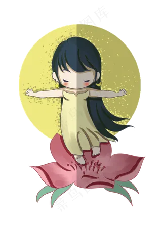 二十四节气卡通人物png免抠素材春