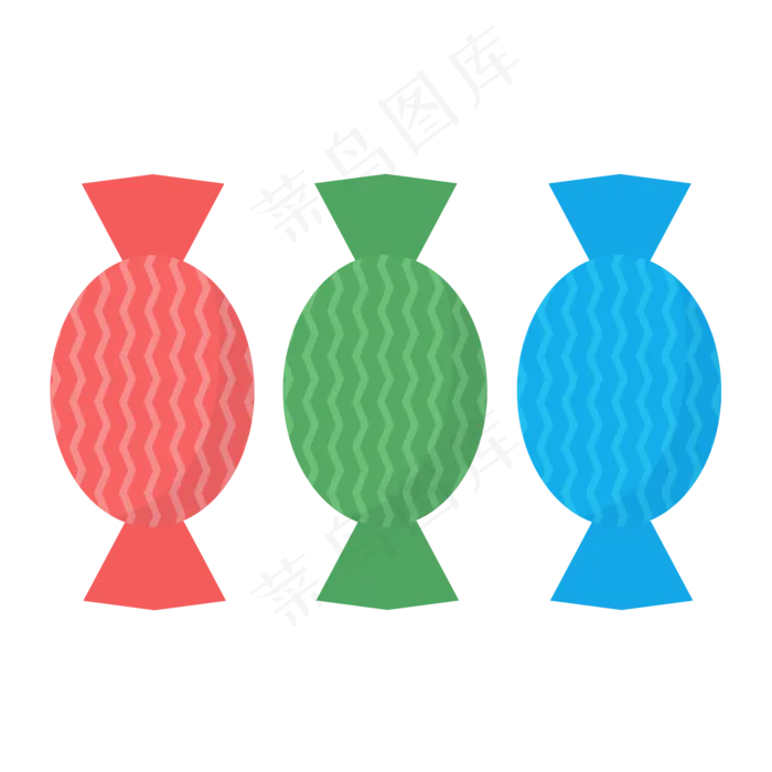 儿童节卡通糖果装饰元素(2000*2000px 300 dpi )ai矢量模版下载