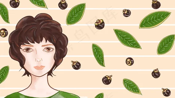 夏日清新山竹少女