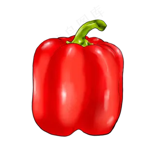 手绘红辣椒商用素材