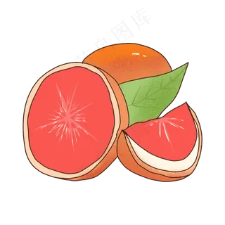 夏日清凉水果水蜜西柚