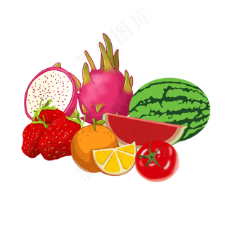 卡通水果组合