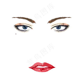 水彩手绘时尚美女