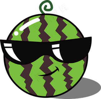 卡通可爱水果西瓜