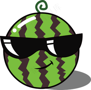 卡通可爱水果西瓜