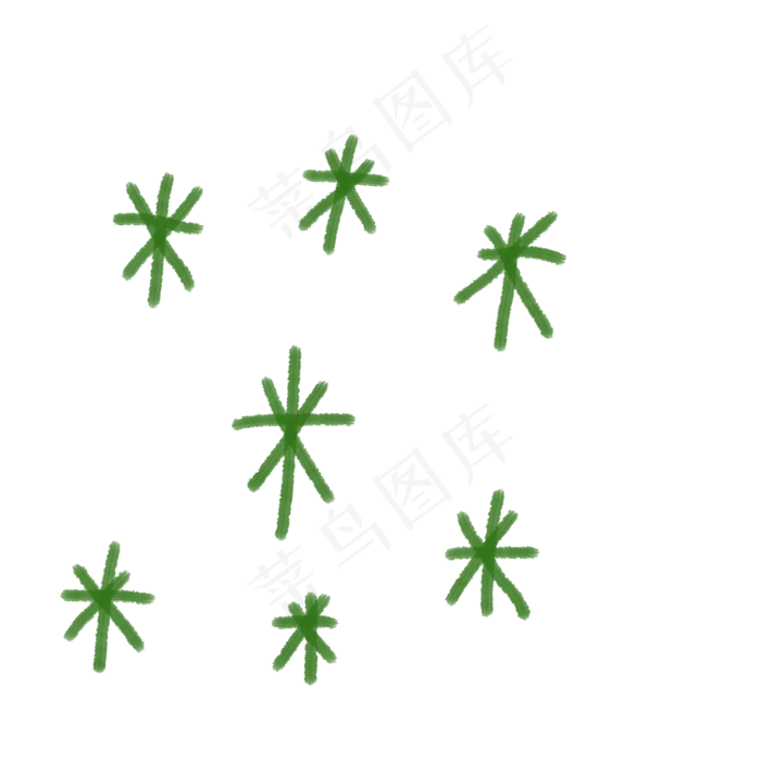 米字绿色可爱光(2000*2000px 72 dpi )