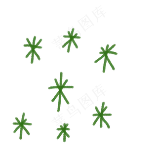 米字绿色可爱光