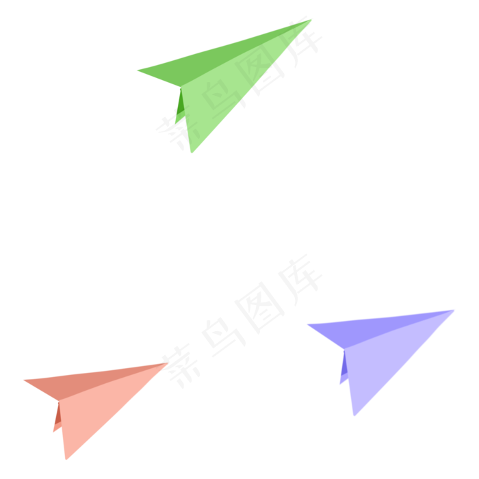 纸飞机春天背景素材,免抠元素
