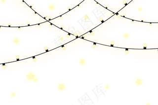 圣诞装饰气氛小灯泡,免抠元素