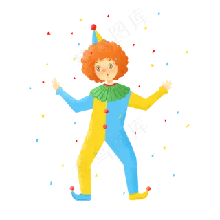 愚人节正在表演的小丑