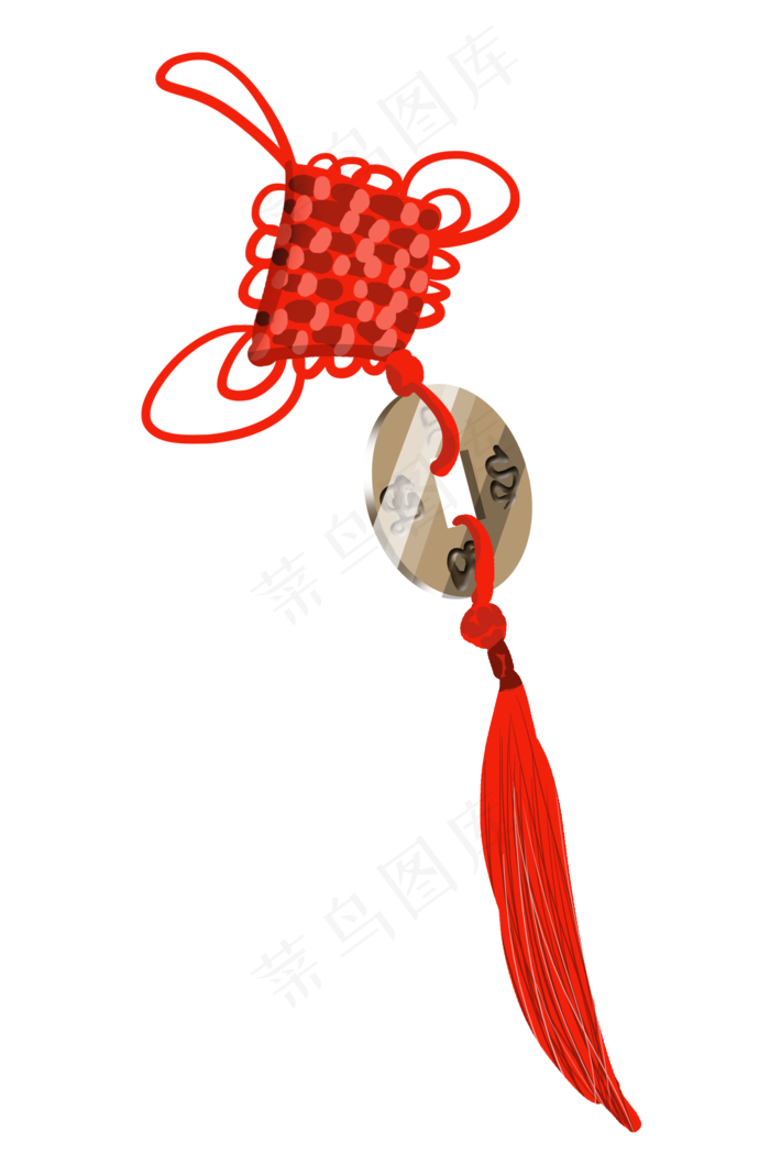 精美中国结手绘插画,免抠元素