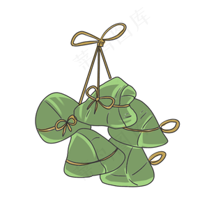 端午佳节卡通粽子