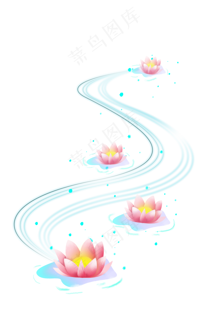 中秋荷花花灯(2000X3000(DPI:300))psd模版下载