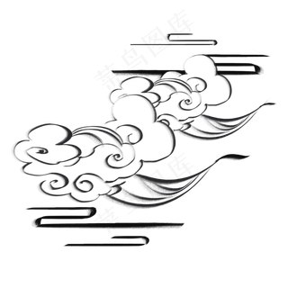 云纹水墨中国风