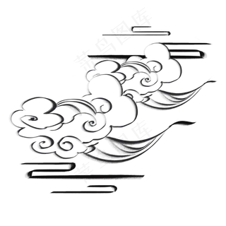 云纹水墨中国风