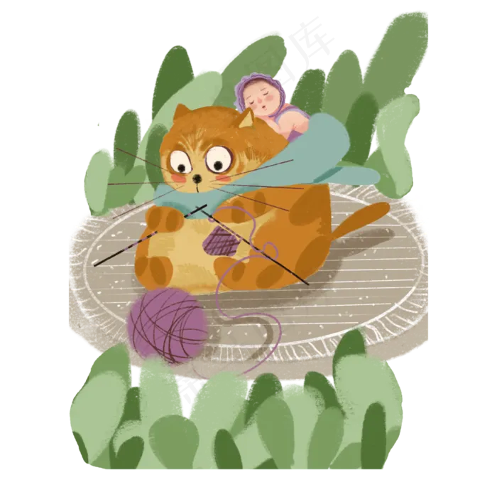 儿童节人物动物(1064X1063)