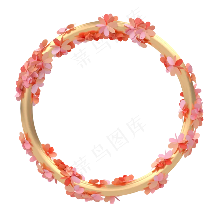 c4d立体卡通花,免抠元素(2000*2000px 300 dpi )