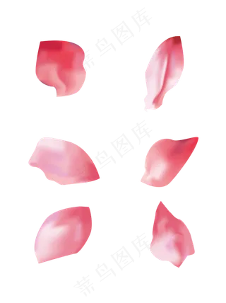 手绘风唯美创意花瓣可商用元素
