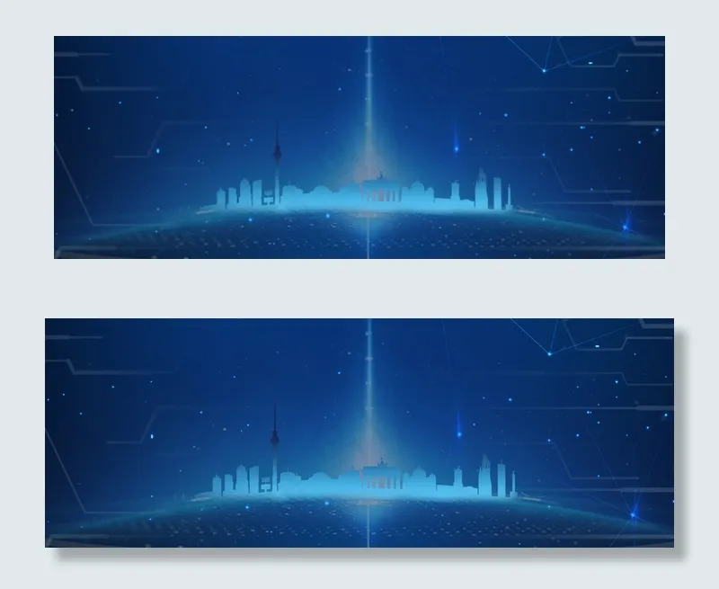 城市楼宇商务科技banner(1920*700px 	       )psd模版下载