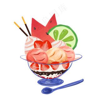 新鲜的水果糕点免抠图