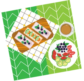 餐桌水果甜点ins风,免抠元素