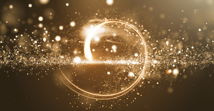 金色粒子特效科技背景金色粒子特效科技背景