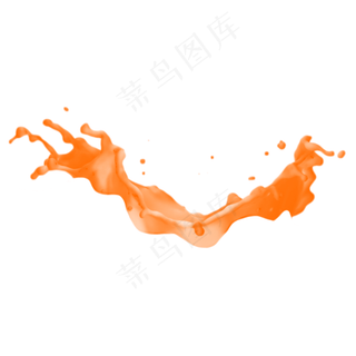 果汁橙汁飞溅,免抠元素