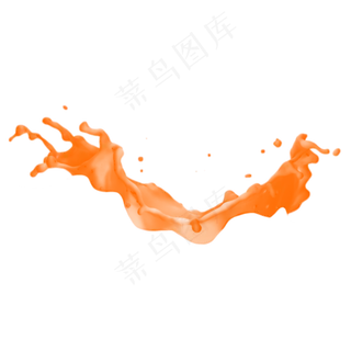 果汁橙汁飞溅,免抠元素